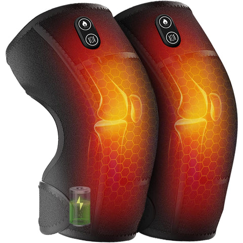 Knee Heating Massager with Vibration, Wireless Heating Pad for Knees, Shoulders and Elbows, Relieves Deep Tissue Stress (Amazon Embargoed,FEDEX Shipping Support Pickup )