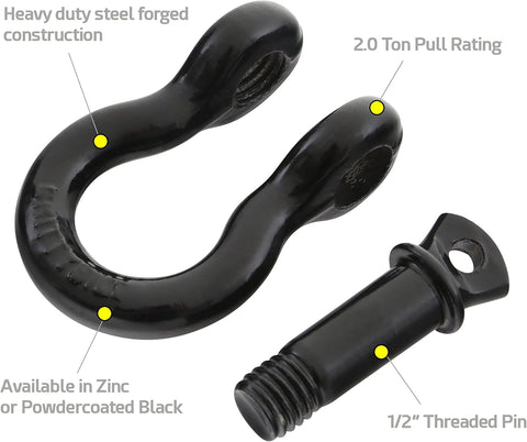 D-RING 1/2IN PIN 2 TON - SB13046B