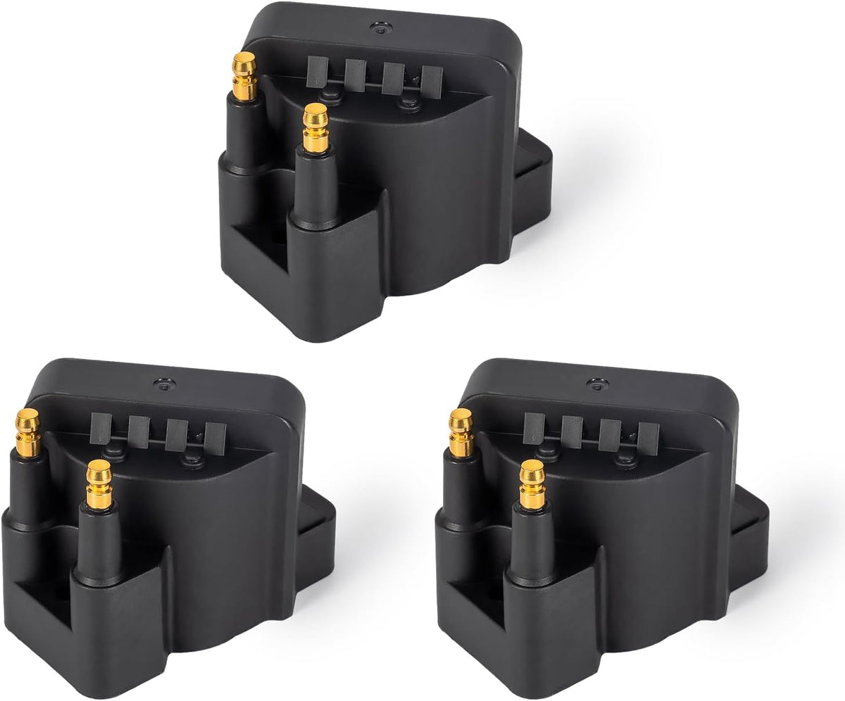 Set of 3 Ignition Coil Pack Compatible with Buick Cadillac Chevy Oldsmobile Pontiac Malibu Passport Allure Camaro Impala 88 98 Bonneville Grand Prix Firebird 3.8L V6 Replace# C849 DR39 5C1058 D555