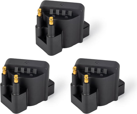Set of 3 Ignition Coil Pack Compatible with Buick Cadillac Chevy Oldsmobile Pontiac Malibu Passport Allure Camaro Impala 88 98 Bonneville Grand Prix Firebird 3.8L V6 Replace# C849 DR39 5C1058 D555