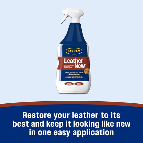 Leather New Easy-Polishing Glycerine Saddle Soap and Leather Cleaner, 32 Oz