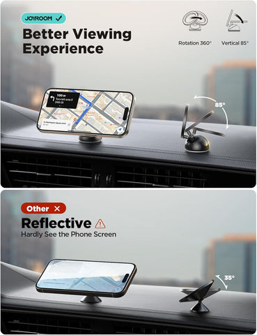 for Magsafe Car Mount, All-Metal Magnetic Phone Holder for Car, [Stronger Magnet] Car Magnet Phone Mount for Dash, Fit for Iphone 16 15 14 13 12