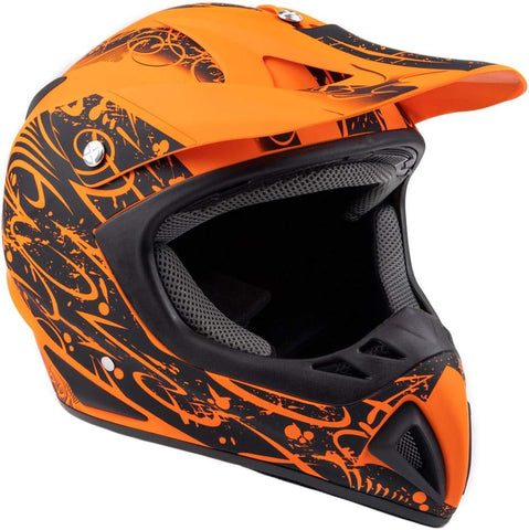 Typhoon ATV Motorcycle Helmet with Goggles & Gloves - DOT Certified Off-Road Racing Protection Gear Set for Men - Durable MX Combo Pack
