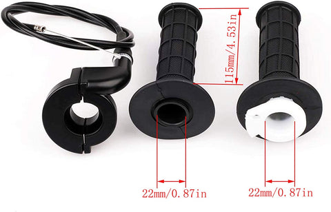 Throttle Cable, Twist Throttle, Right Brake Lever and Handle,Brake Cable, for Mini Bike XR80 XR100 CRF70 CRF80 CRF100 Pit Dirt Motor Bike,Mb165 Mb200 196Cc 200Cc 5.5Hp 6.5Hp Bike