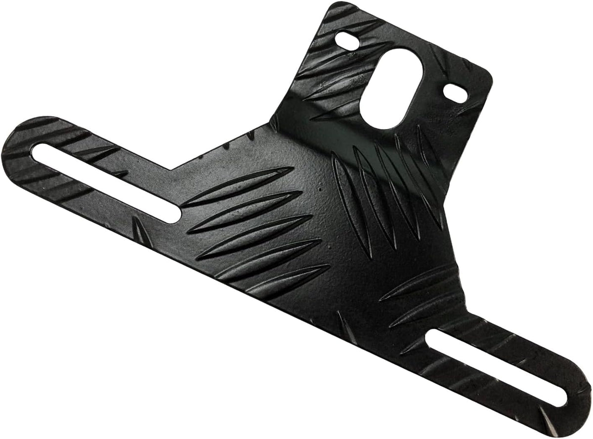 Car Aluminum License Plate Light Bracket, Auto License Plate Holder Bracket and Light Mount, Universal Vehicle Exterior Accessories for UTV ATV Trailer Truck RV Motorcycles (Black)