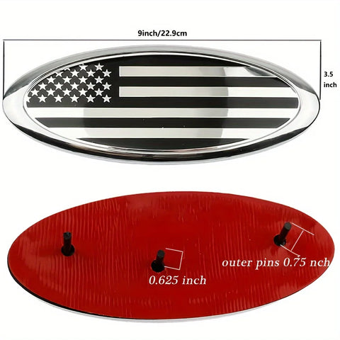 American Flag Grille and Tailgate Emblem Set for Ford F150 F250 - Show Your Patriotism and Style on the Road