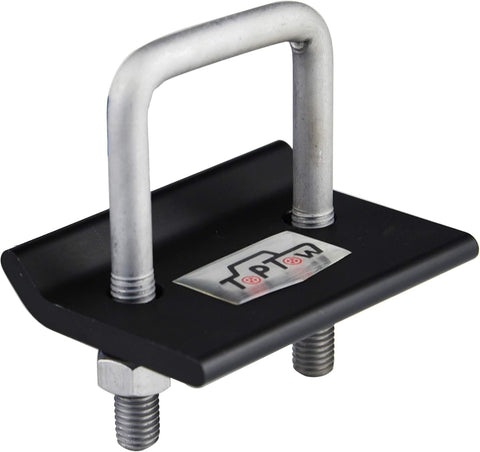 64707 Trailer Hitch Tightener anti Rattle Clamp for 1.25 Inch and 2 Inch Receiver Hitches, Black Aluminum Stabilizer Plate, 2 Packs