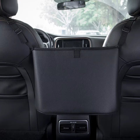Leather Car Handbag Holders Car Organizers and Storage Front Seats Gap Car Seats Gap Filler Organizer Storage Bag for Car Seats
