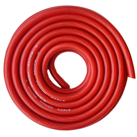 , 4 Gauge Wire, for Automotive Power/Ground, Battery Cable, Car Audio, RV, Amp, CCA Wire, Wire, Automotive Wire, Battery Cables, Amp Wiring Kit, (25 Feet Each- Black/Red Translucent)