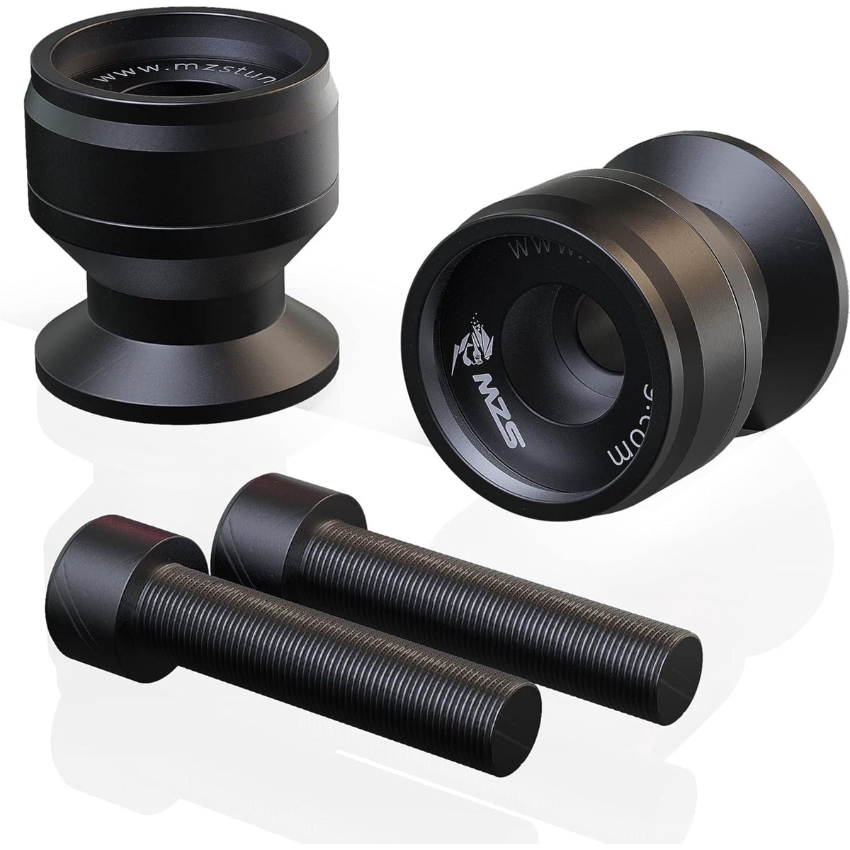 8MM Swingarm Spools Sliders Stand Universal M8 Black Compatible with CBR 600 F2 F3 F4 F4I CBR600RR CBR1000RR GSXR600 GSXR750 GSXR1000 GSXS750 SV650 ZX6R ZX10R Z650 Z900 Z1000 EX400 EX650 Daytona
