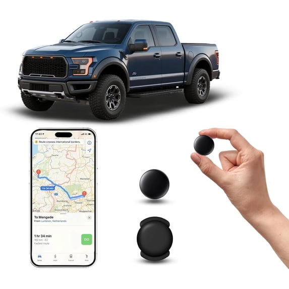 Mini GPS Tracker for Vehicles â Hidden Car Tracker Device, Real-Time GPS Tracking for Kids, Car, Pets, No Monthly Fee, Works with Apple Find My, Vehicle Locator, No SIM Required