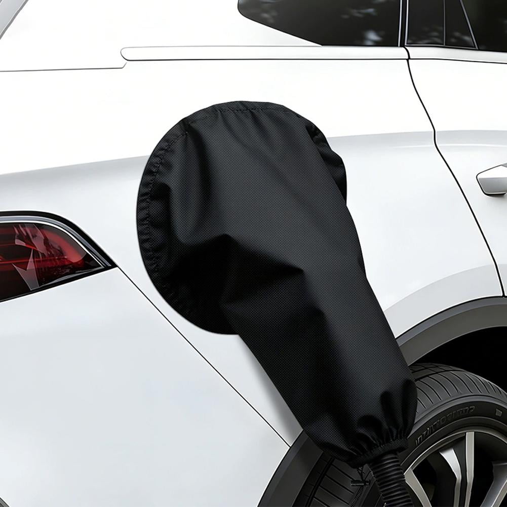 EV Charger Port Cover, Electric Car Charger Plug Cover, Outdoor Waterproof Winter Snow Rain UV All-Weather Protection, Magnetic Attachment, Suitable for Steel-Bodied Electric Vehicles