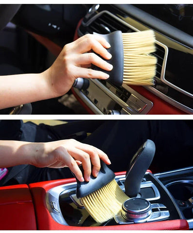 Car Interior Cleaning Dust Brush Air Outlet Central Control Air Conditioning Window Slot Dust Removal Details Soft Brush