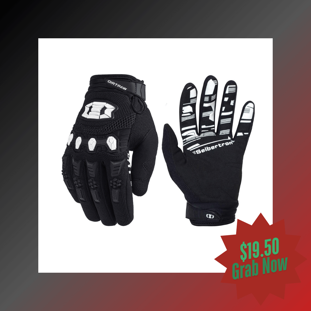 Seibertron Youth Unisex BMX MX ATV MTB Racing Mountain Bike Bicycle Cycling Off-Road/Dirt Bike Gloves Road Racing Motorcycle Motocross Sports Gloves Touch Recognition Full Finger Glove