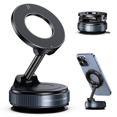 For Magsafe Car Mount【Strong Magnets】Magsafe Windshield Mount Magnetic Phone Holder for Car Dash Windshield Universal Hands Free Car Phone Holder for Iphone 16 15 14 13 Promax plus Magsafe Accessories