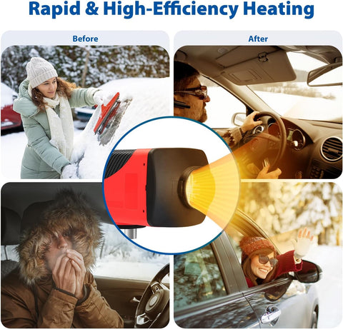 Diesel Heater 8KW, Portable 12V Car Air Kit w/Wireless Remote Control LCD Display 5L Tank Muffler Fast Heating Defrost Defogger for Campers,Shop,Home,RV,Boat,SUV,Garage Red New Remote 8KW