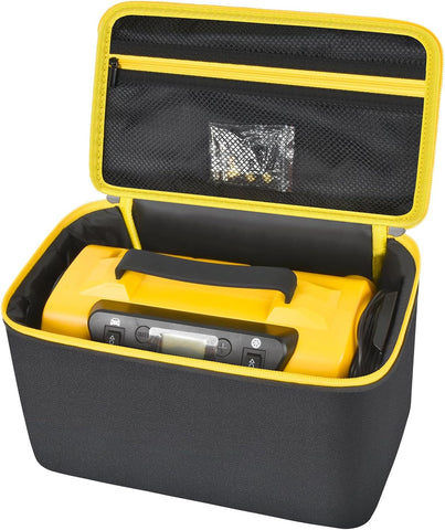 Air Compressor Storage Bag Compatible with Astroai Tire Inflator for Car Tire Pump 150PSI 12V DC/110V AC, Air Pump Carrying Case Holder for Cigarette Lighter Extension Cord and Batteries (Black)