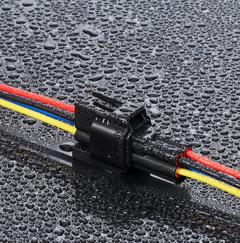 4 Pin Waterproof Connector,Waterproof Electrical Car Auto Wire Connector,16Awg Male Female Quick Disconnect Wire Connectors for Car Truck Motorcycle Marine Boat(5Pack)