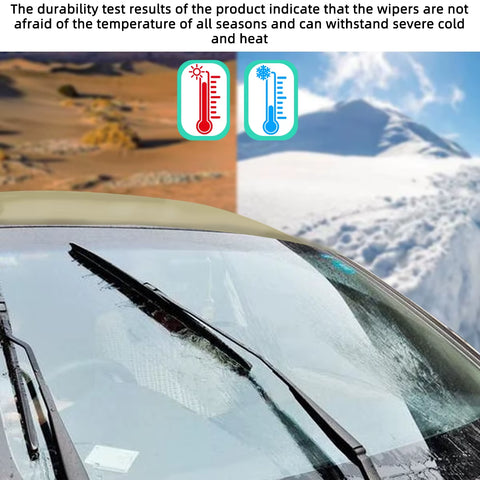 Car Windshield Wiper Blades U-Type Universal Soft Rubber Frameless Bracketless Car Wipers 14" 16" 18" 19" 20" 21" 22" 24" 26"