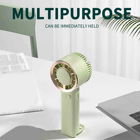 3 Speeds Personal Small Hand Fan, Mini Handheld Fan, Office Fan for Desk, Usb Rechargeable Personal Fan, for Home Office (Pink)