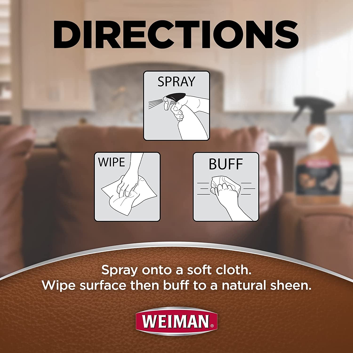Leather Cleaner Conditioner & Protector for Couches, Boots, Chairs, Bags, Purses & Auto Interior with Microfiber Towel Included (2 Pack)