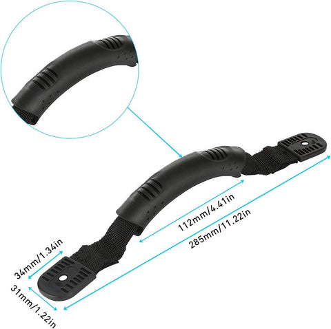 4PCS Kayak Carry Handles, Sturdy Canoe Boat Handle with Screws for Ocean Kayak Emotion Kayaks Luggage Outdoor Sport Canoe Handle Kayak Parts Black