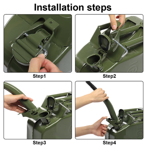 20L Portable American Fuel Oil Petrol Diesel Storage Can Army Green