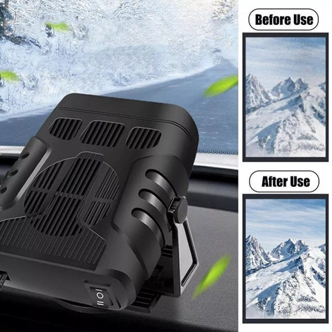 Portable Electric Car Heater 12V 120W Heating Fan Defogger Defroster Demister US
